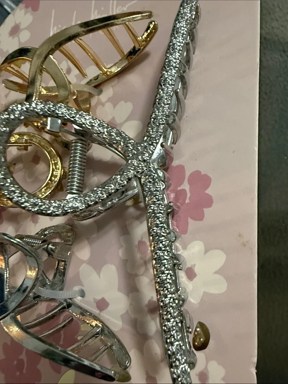 Nicole Miller Gold & Silver Tone Clips